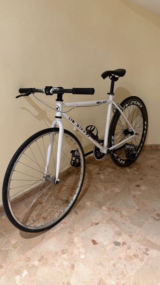 Bicicleta Fixie HELLIOT Blanca