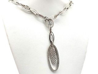 collar oro 18k con piedra con diamante 40cm