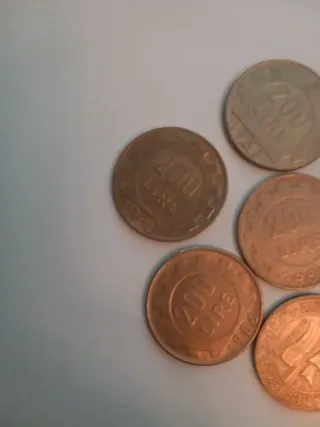 Lotto Monete 200 Lire Italia Anni Diversi