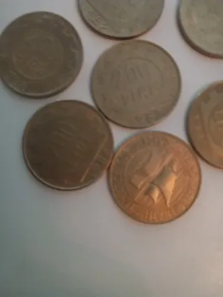 Lotto Monete 200 Lire Italia Anni Diversi