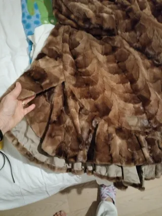 Pelliccia donna color miele