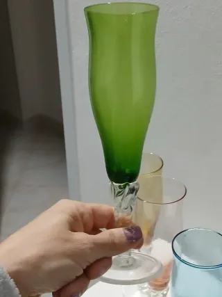 Set 5 Bicchieri Vintage Multicolore