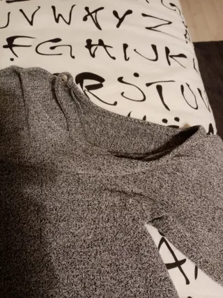 Vestido Pull & Bear jaspeado gris talla M