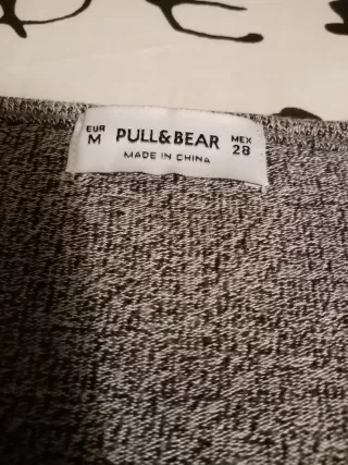 Vestido Pull & Bear jaspeado gris talla M