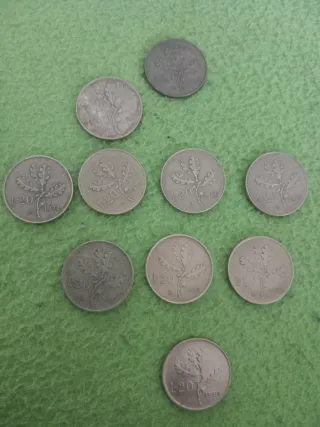 20 Lire Italia Monete Anni Diversi
