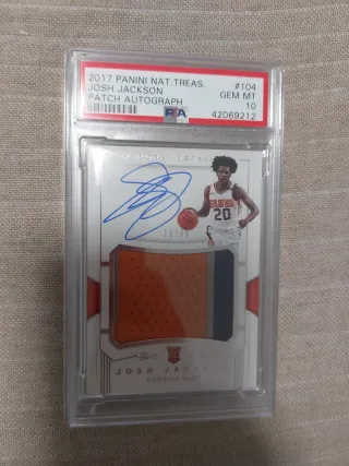 Josh Jackson 2017 Panini Auto Patch