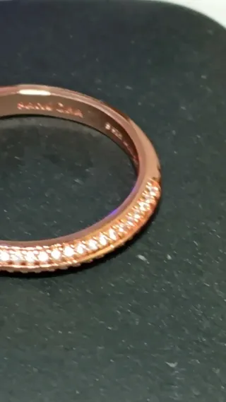 Conjunto 2 Anillos Plata Ley 925 Baño Oro rosa y