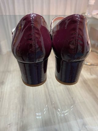 Zapatos charol Bohemian Shoes burdeos