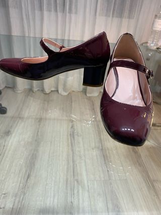 Zapatos charol Bohemian Shoes burdeos
