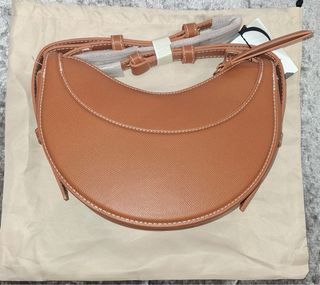 Bolso Polène Numéro Dix Texturizado Camel