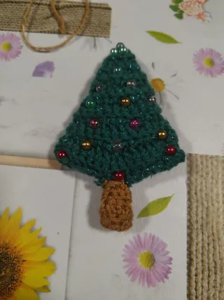 Adorno árbol Navidad crochet