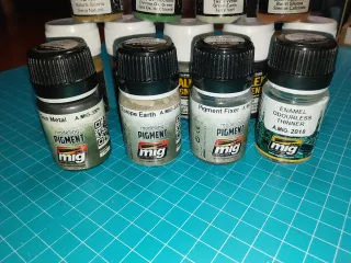 Lote Pigmentos Vallejo y MIG - Maquetas