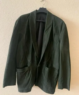 Chaqueta Piel Vintage Marrón Oscuro