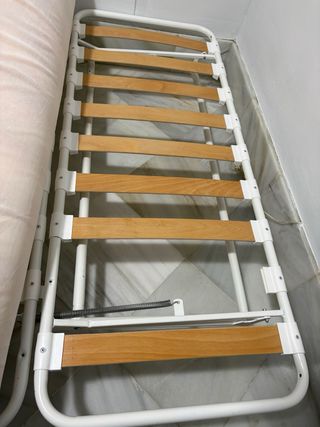 Sofá Cama IKEA 140x190 Metal Blanco