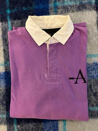 Polo Morado Manga Larga