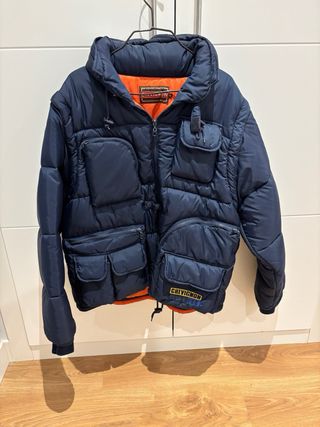 Chaqueta Chevignon azul y naranja