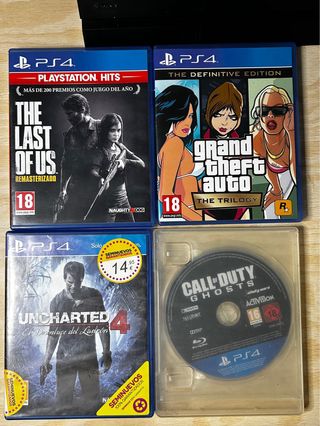 PS4 + Mando + 4 Juegazos