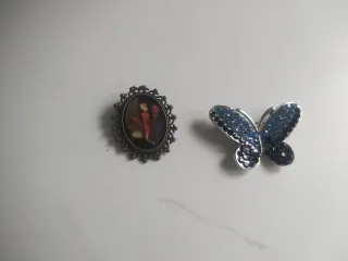 Lote Broches Artesanales y Vintage