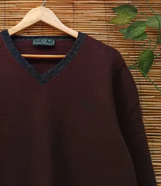 Jersey Lana Fred Perry V-Neck Talla XL