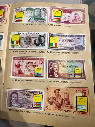 Colección Billetes del Mundo. Año 1974