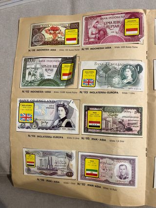 Colección Billetes del Mundo. Año 1974