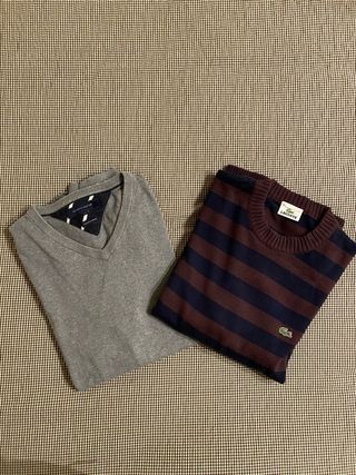 Pack doble de Jerséis Lacoste y Tommy Hilfiger