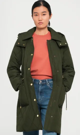 Michael Kors Giubbotto Verde Trapuntato originale