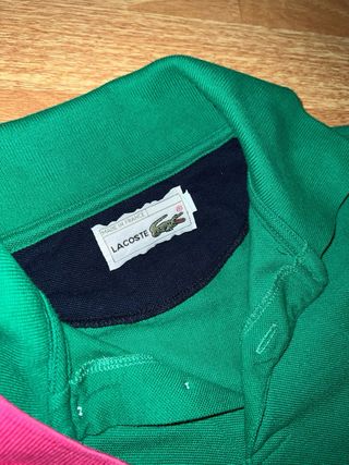 Conjunto 2 Polos Lacoste Rosa e Verde