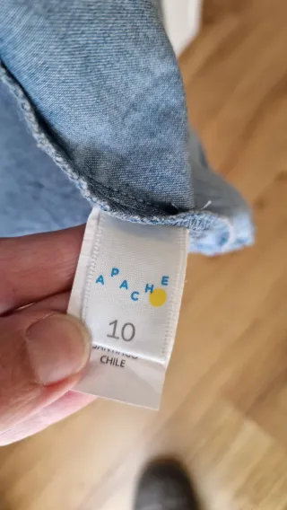 Camisa tejana Apache talla 10
