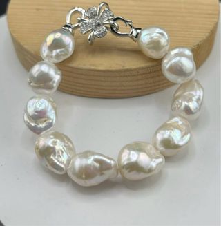 Pulsera Perlas Cultivadas Barrocas 10-15.5mm