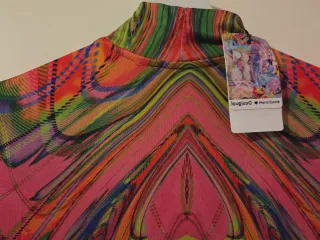 Vestido estampado psicodélico