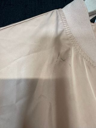 Chaqueta bomber Zara rosa coral oversize