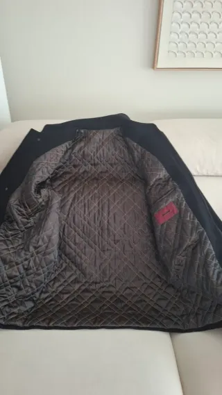 Chaquetón lana hombre talla 46 marino