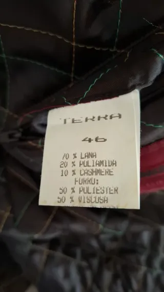 Chaquetón lana hombre talla 46 marino