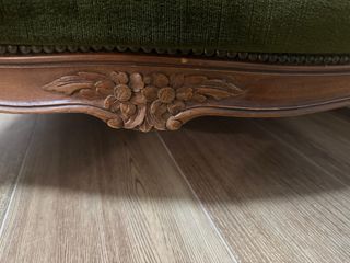 Butaca terciopelo madera maciza