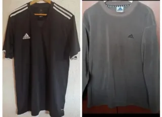 Adidas Camiseta Sudadera Abrigo Negro