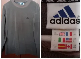 Adidas Camiseta Sudadera Abrigo Negro