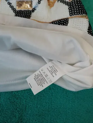 Falda fiesta lentejuelas oro y fiesta