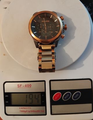 Reloj Police Caballero Dorado y Negro