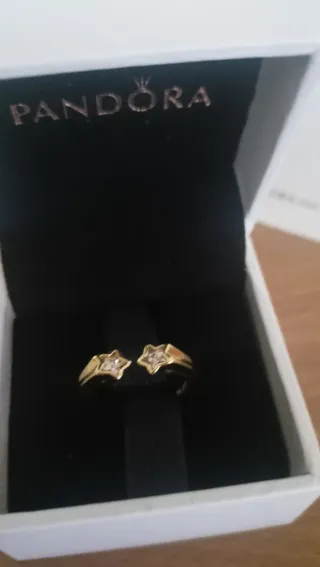 Anillo Pandora Ajustable Estrellas