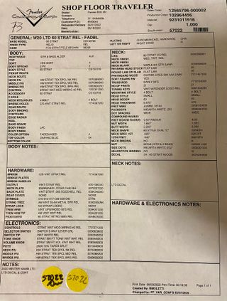 Fender Stratocaster Custom Shop Ltd 60 NAMM