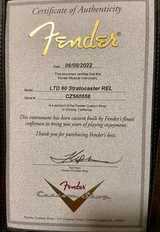 Fender Stratocaster Custom Shop Ltd 60 NAMM