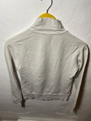 Chaqueta deportiva Reebok blanca y rosa