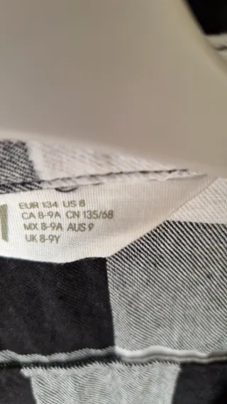 Camisa cuadros niño