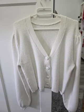 Jersey blanco de punto