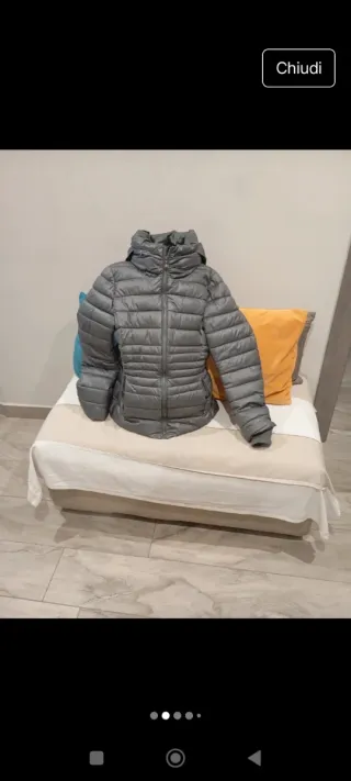 Giacca imbottita grigia