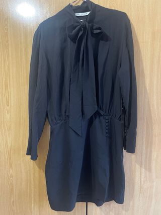 Vestido Zara Negro Talla M