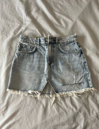 Mini falda vaquera Zara