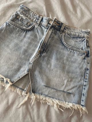 Mini falda vaquera Zara
