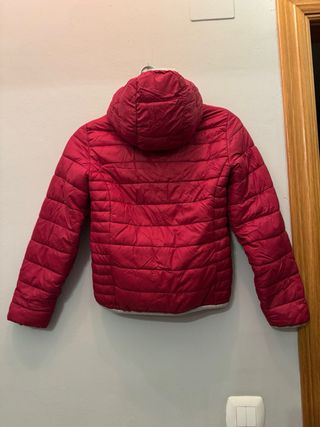 Chaqueta acolchada niña roja Talla 146cm